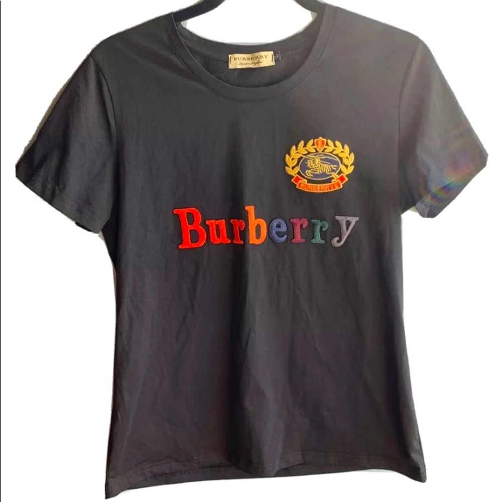 Women’s Black Burberry Shirt, Sz XL